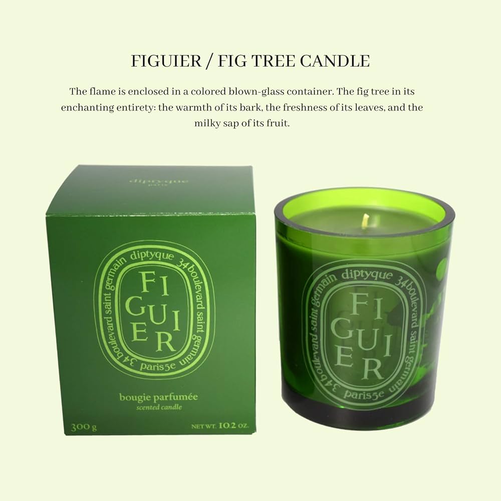 diptyque Figuier 香り付き COLOR CANDLE 300g Diptyque Figuier Candle 300g | Liberty